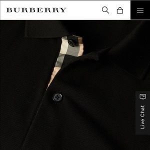 Burberry polo shirt.